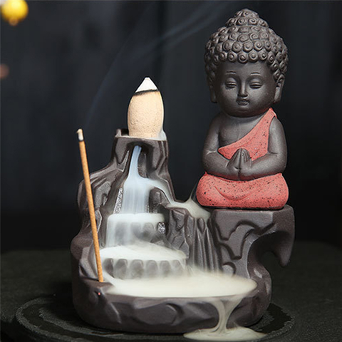 Home Decor - Small Buddha Incense Burner  + FREE 50 cones