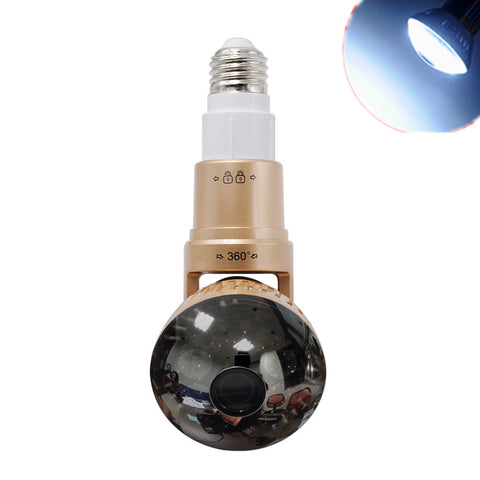 Smart Wifi Bulb Surveillance Camera - NO Cables Needed