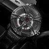 Luxury Mechanical Men Leather Straps  Sport Quartz Watch