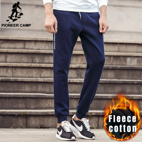 Pioneer Camp new casual men pants brand clothing fashion Autumn winter trousers male sweatpants baggy Fleece warm pants men - 555 Famous