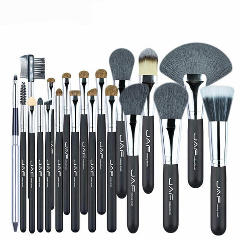 JAF 20 Pcs/Set Brushes for Makeup Natural Hair Makeup Brush Set professional Cosmetic Make Up Brush Tools Kits J2001PY-B - 555 Famous