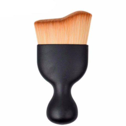 JAF S Shape Makeup Brush Wave Arc Curved Hair Shape Wine Glass Base Foundation Make Up Brush Pro Contour Kabuki Brush for Makeup - 555 Famous