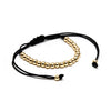2016 Anil Arjandas Luxury Gold 4mm Round Beads Braided Macrame Bracelet Handmade Bracelets Men & Women New Style Accessories - 555 Famous