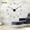 2017 New Home decoration wall clock big mirror wall clock Modern design large size wall clocks diy wall sticker unique gift