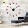 2017 New Home decoration wall clock big mirror wall clock Modern design large size wall clocks diy wall sticker unique gift