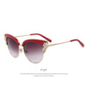 MERRY'S Women Fashion Flower Crystal Decoration Half Frame Butterfly Sunglasses S'8272 - 555 Famous