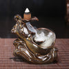 Small Cigarette Smoke Censer Ceramic Creative Jewelry Prayer Study Table Bergamot Candlestick Ornaments Religious Incense