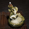 Small Cigarette Smoke Censer Ceramic Creative Jewelry Prayer Study Table Bergamot Candlestick Ornaments Religious Incense