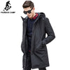 Pioneer Camp long winter Jacket men brand clothing male cotton Spring coat New top Quality black down Parkas men 611801 - 555 Famous