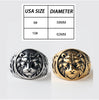 Ring men Stainless steel ring lion Biker Gothic Lion Head Ring Black Heavy Thai Unique bague Men's cocktail rings vintage - 555 Famous