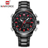 NAVIFORCE Luxury Sport Men's Watch Dual Display LED Digital Waterproof