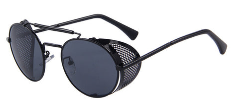 MERRY'S Women Retro Design Round Steampunk Sun glasses Oculos de sol UV400 - 555 Famous