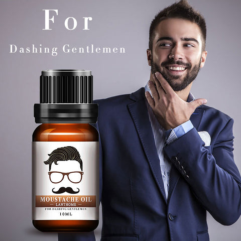 New Lanthome 100% Natural Men Beard Oil for Styling Beeswax Moisturizing Smoothing Gentlemen Beard Care Conditioner 10ml - 555 Famous