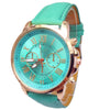 Luxury Fashion Leather Analog Watche