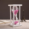 30 Minutes Crystal Transparent Sand Hourglass Timer Sandglass Timer Reloj De Arena With  Wooden Holder Home Decor Ampulheta