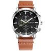 OCHSTIN Brand Sport Men Watch Top Brand Luxury Male Leather Waterproof Chronograph Quartz Military Wrist Watch Men Clock saat - 555 Famous