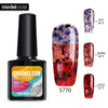 Modelones UV Temperature Nail Gel Polish Nail Art Colorful Red Series UV Gel Nail Gel Lacquer Soak Off Long Lasting Nail - 555 Famous