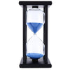 Stylish Ornament 60 Minute Sand Hourglass Countdown Timing Modern Wooden Sandglass Sand Clock Timer Home Decoration Wooden Frame