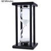 Stylish Ornament 60 Minute Sand Hourglass Countdown Timing Modern Wooden Sandglass Sand Clock Timer Home Decoration Wooden Frame