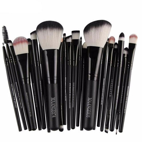 MAANGE Pro 22Pcs Makeup Brushes Set Comestic Powder Foundation Blush Eyeshadow Eyeliner Lip Beauty Make up Brush Tools Maquiagem - 555 Famous