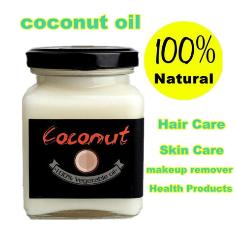 Natural cold pressed virgin coconut oil Skin care,hair care,makeup remover,protect teeth essential oil Natural Health Products - 555 Famous