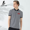 Pioneer Camp New striped polo shirt men brand clothing fashion button polos male top quality stretch casual  ADP701125 - 555 Famous