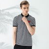 Pioneer Camp New striped polo shirt men brand clothing fashion button polos male top quality stretch casual  ADP701125 - 555 Famous