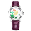 555Famous Luxury Women Watch Female Red Leather Fashion Wristwatche