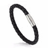 Fashion Men Black Leather Bracelet