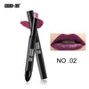 MAANGE Matte Lipstick Pen Nude Waterproof Lip Stick Makeup Double-end Moisturizer Lipstick Gloss Silky Red Sexy Beauty Cosmetic - 555 Famous