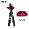 MAANGE Matte Lipstick Pen Nude Waterproof Lip Stick Makeup Double-end Moisturizer Lipstick Gloss Silky Red Sexy Beauty Cosmetic - 555 Famous