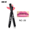 MAANGE Matte Lipstick Pen Nude Waterproof Lip Stick Makeup Double-end Moisturizer Lipstick Gloss Silky Red Sexy Beauty Cosmetic - 555 Famous