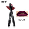 MAANGE Matte Lipstick Pen Nude Waterproof Lip Stick Makeup Double-end Moisturizer Lipstick Gloss Silky Red Sexy Beauty Cosmetic - 555 Famous