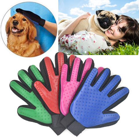 Pet Brush Glove Cat Grooming Massage Bath Clean Brush Magic Five Finger Glove Gentle Efficient Groomer Chien Dogs Honden Hond