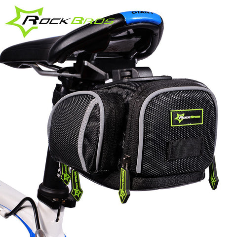 Rockbros Bike Bag Rainproof Mountain Road Bicycle Bags Reflective MTB DH Cycling Saddle Seat Bag Accessories Bisiklet Aksesuar