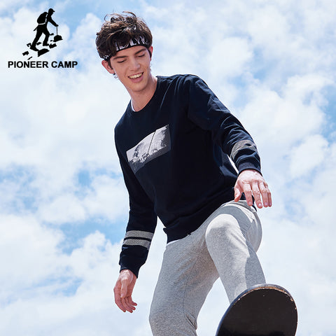 Pioneer Camp New arrival men sweatshirts brand clothing fashion pattern hoodies male top quality casual tracksuit AWY701265 - 555 Famous