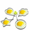 4pcs/set Star Heart Stainless steel egg shape tool Fried Egg Mold Pancake Rings Mold  Kitchen Tool