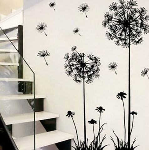 Wall Stickers Removable Art PVC Quote DIY Dandelion Wall Sticker Decal Mural Home Room Decor