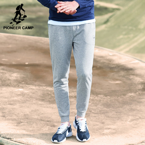 Pioneer Camp New joggers men brand-clothing solid casual sweatpants male top quality pants for men black grey AZZ701210 - 555 Famous