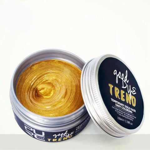 PURC 2017 hair color wax dye one-time fashion modeling gold color DIY for party hair styling products best gift 8.29 - 555 Famous