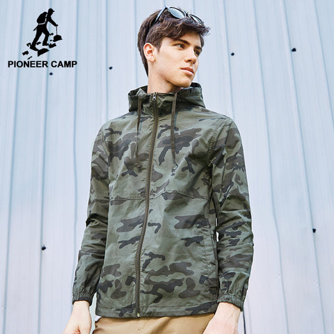 Pioneer Camp New camouflage jacket coat men brand clothing fashion outerwear male top quality stretch military coat  AJK705242 - 555 Famous