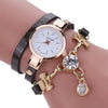 Fashion women watch bracelet leather Analog Quartz