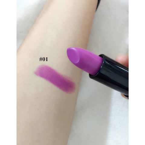 MAANGE Pro Lips Makeup Moisturizing Matte Lipstick Sexy Waterproof Long Lasting Easy To Wear Lip Stick Gloss Cosmetic 12 Colors - 555 Famous