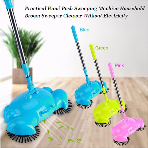 Hand Push Sweeping Instrument Floor Dust Sweeper Vacuum Cleaner Dustpans Mop Broom Room Trash Cleaner Household Cleaning Tool