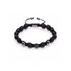 ZHUNY Couple Natural Onyx Stones Macrame Bracelet Micro Pave CZ Beads Mens Shamballa Charm Bracelets for Male and Female Jewelry - 555 Famous