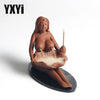 YXY Naked Lady Smoke Backflow Incense Burners Aroma Ceramic Crafts Ornaments Cone Tower Smell Censer Zen Room Stick Holders