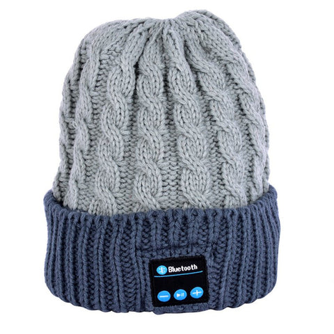 Wireless Bluetooth Smart Cap  Soft Warm Beanie Hat Headphone Headset Speaker Mic Hot 3 Colors