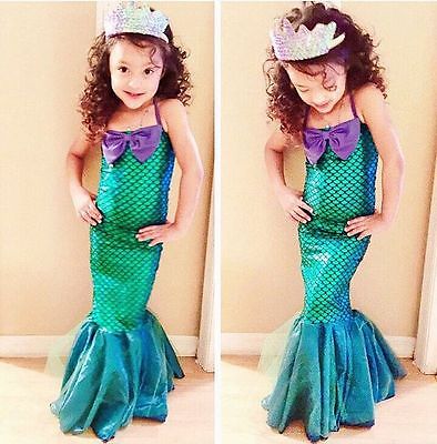 Mermaid Set Girl Princess - Halloween Costume