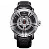 Luxury Mechanical Men Leather Straps  Sport Quartz Watch