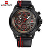 NAVIFORCE Luxury Sport Leather Quartz Men's Watch